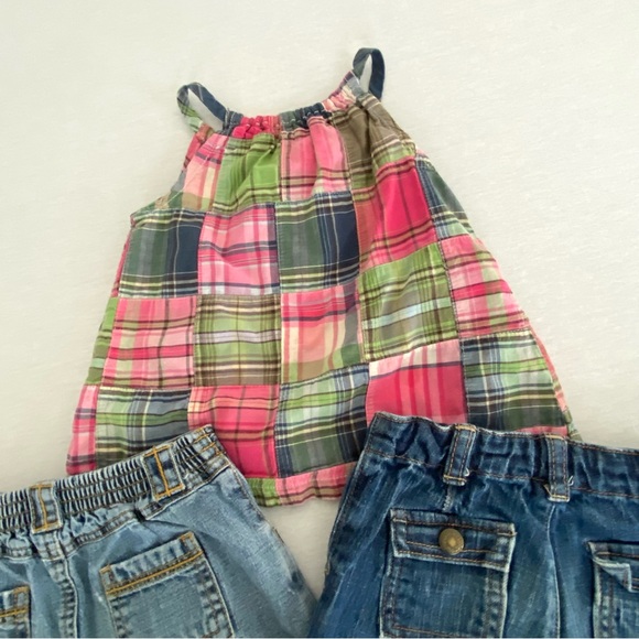 Girls Gap Tank Gap Capri and Carter Denim Skirt 18-24 months - Picture 6 of 11